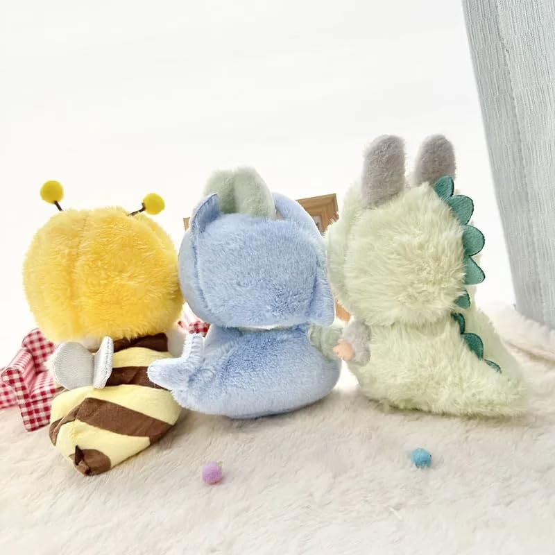 Clothes for Labubu Plush Doll Clothing 17cm/6.7in Doll Outfit for Big into Energy, Exciting Macaron or Have A Seat Series, Cute Stylish Clothes Set for Labubu Dress up (Shrimp)