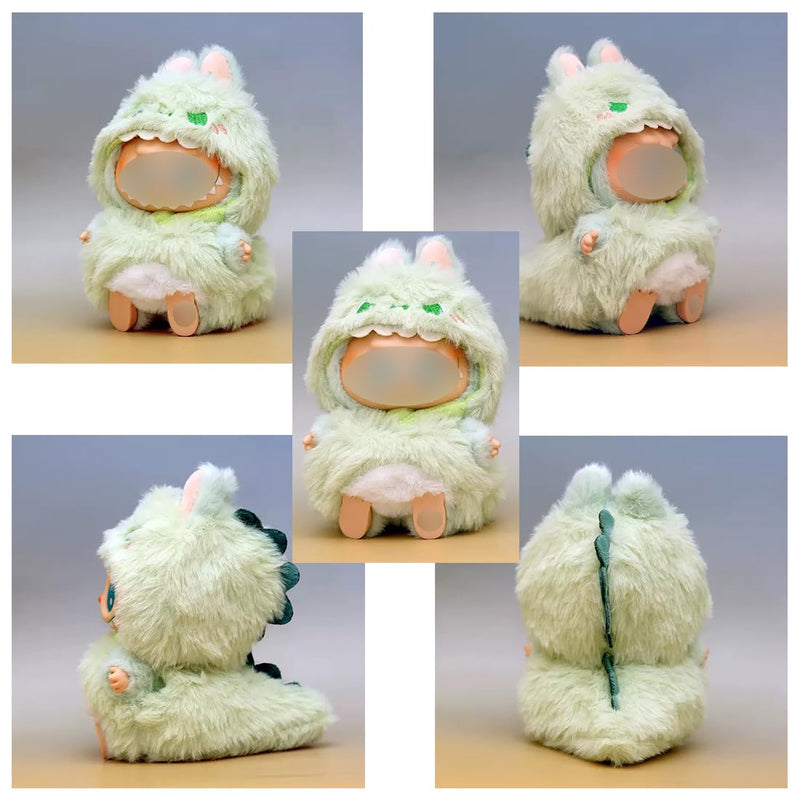 Clothes for Labubu Plush Doll Clothing 17cm/6.7in Doll Outfit for Big into Energy, Exciting Macaron or Have A Seat Series, Cute Stylish Clothes Set for Labubu Dress up (Shrimp)